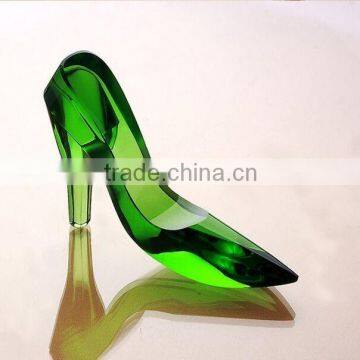 Beautiful Crystal Carving Shoe for Crystal Carved Wedding Decoration Gift photo-6