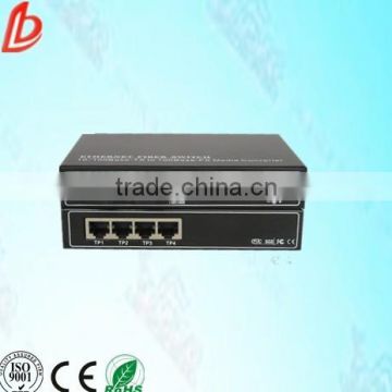 Fast transmission rate fiber optic transceiver 2SFP port & 4RJ45 ports 100m, fiber optic media converter