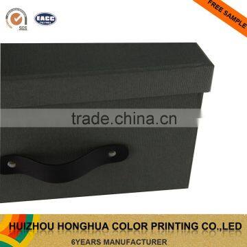 Custom Handmade Paper Box Embossed Paper Packaging Box Large Cardboard Clothes Storage Box photo-3