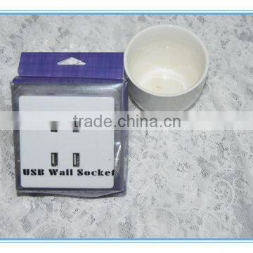 Euro standard fire prevention multi-ports USB wall socket for home,hotel and office.