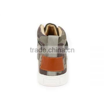Guangzhou Choozii Fashion High Cut Camouflage PU Kids Sneakers Boy photo-4