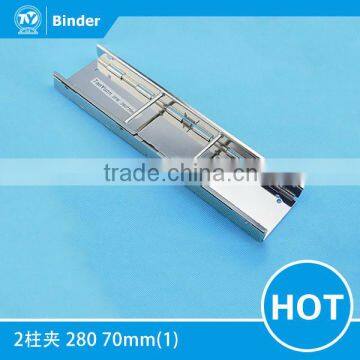 Top quality useful beautiful metal binder clips/catalogue mechanism china office stationery