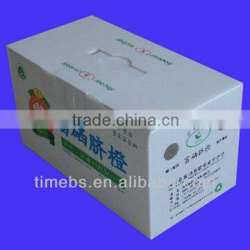 Folding coroplast plastic packaging box