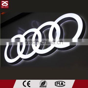 Front And Back Lit 3D Indoor Logo Shop Led Illuminated Sign Advertising Letter photo-3