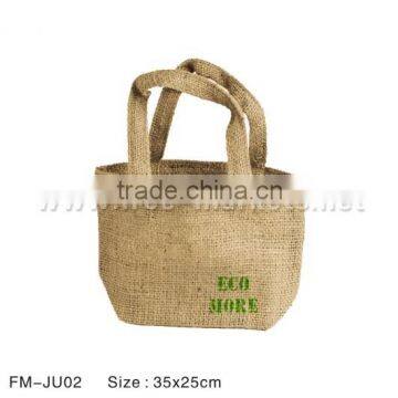 customized 100% natural vintage jute burlap bags