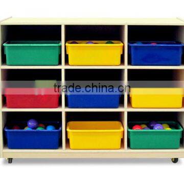 Kindergarden Birch Plywood Toy Cabinet