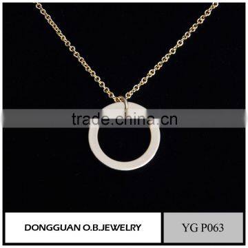 special chain necklace design from jewelry manufacturer/gold plated necklace without stone