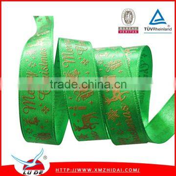 Hotselling Polyester Ribbon With Printing for Decoration, Printed Ribbon for Chrismas photo-3