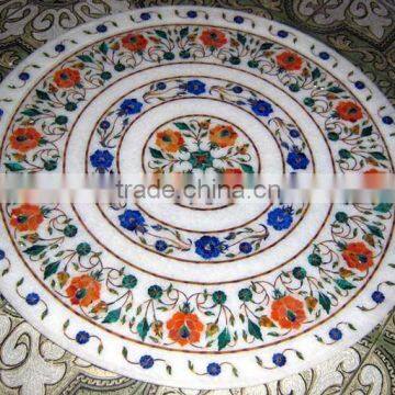 Beautiful Pietra Dura Marble Inlay Plate