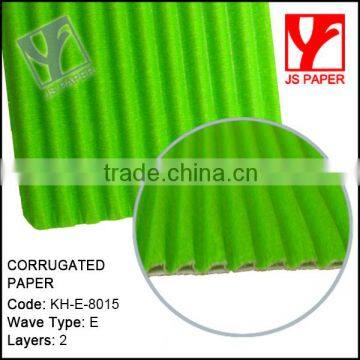 Shiny color corrugated paper sheets