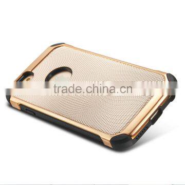 Electroplating Metal Cover Hybird TPU+PC Hard Case Shockproof Armor Back Case for IPhone 6 6s 6s Plus Samsung s7 S7edge