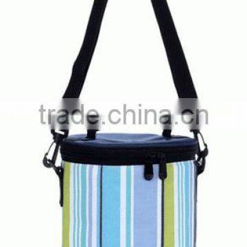 Promotional Custom Barrel Sport Cooler Bags - Stripe Colors