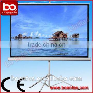 84 Inch Projector Portable Matte white Tripod screen with OEM service