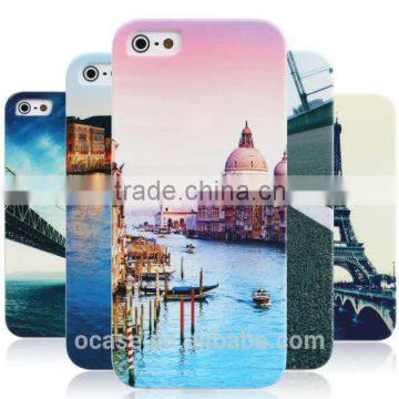 Natural scenery art painting plastic phone case for iphone 6 plus case custom .