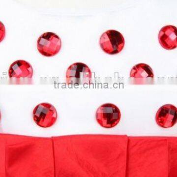 Children Girls Kids Dresses Crystal Knee Length Kids Dresses photo-4