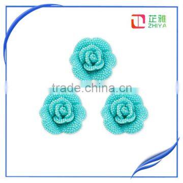 Mixed Color Chrysanthemum Flower Cabochon Flat Back Beads photo-3
