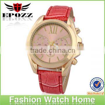 Guangzhou Alibaba Wholesale Analog Leather Watch Bands for Women