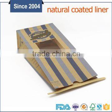 FDA Food Grade Paper Bag Natural Tin Tie Kraft Paper Bag With Window photo-5