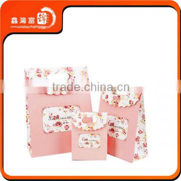 Custom paper bag hot seling cheap folded shopping paper bag