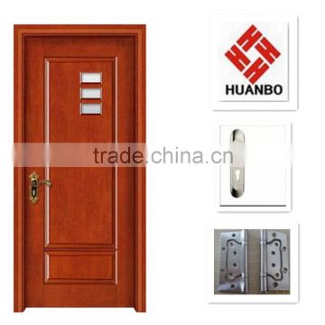 (BL-304)Wooden Veneer Glass Door for bathroom