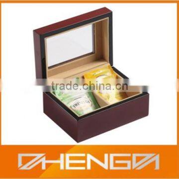 Hot!!! Customized China Manufacturer Plastic Acylic Window Display Red Tea Box For VIP Gift(ZDW13-026)