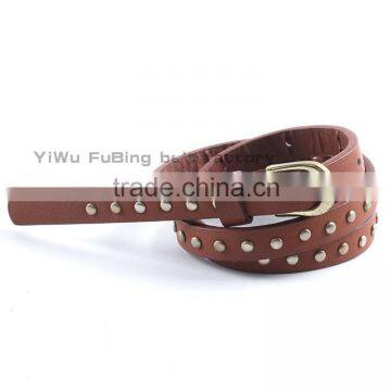 FASHION METALLIC STRAP BELT FOR LADY DOT RIVET BELT FOR WOMAN