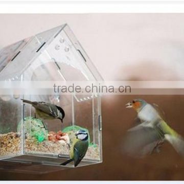 Factory Handmade Clear Acrylic Window Bird Feeder