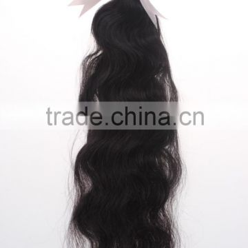 Full real cuticle natural color machine weft loose weave 100% virgin remy natural braizilian human hair weft china xuchang