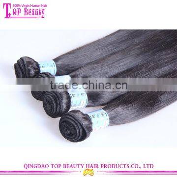 High Quality Virgin Brazilian Straight Hair Weave Bundles Wavy Hair photo-2