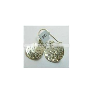 SILVER ROUND EARRINGS 15593