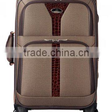 20''24''28'' dark color Soft Nylon trolley luggage