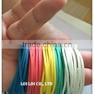 Colorful customized natural rubber band - Multi solid colors rubber band Eco-friendly flexible