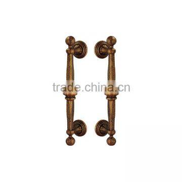 Hotel Entrance Door HK528 OB Copper Door Luxurious Handle photo-2