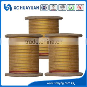 UL Certificated fiberglass insulated rectangular copper wire for electric