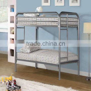 Silver colorful for Student to Study Metal Bunk bed School furniture