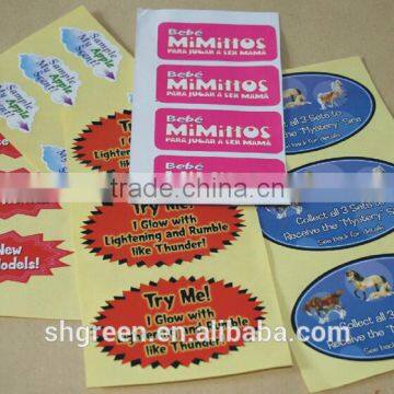 Non-toxic PP plastic sticker for detergent