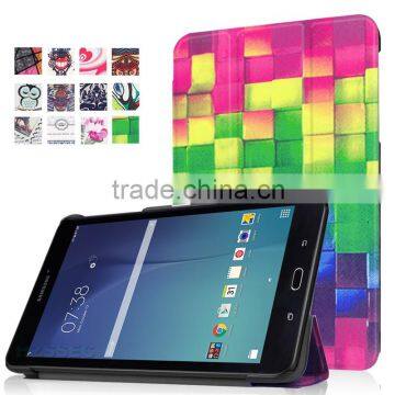 New products PU case stand leather flip cover case for Samsung Tab E8.0 ultra thin tablet case