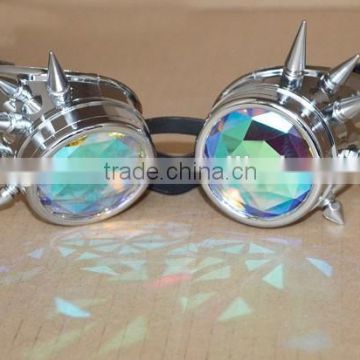 Cool style steam punk kaleidoscope glasses for music festival