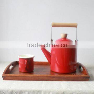 2016 High Grade Fashion 2.4L Water Kettles /Enamel Teapot/ Enamel Kettle Turkish Kitchen Cooking Kettle Jug photo-4