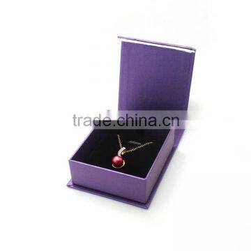 Purple Glare High Quality Cheap Paper & Plush Gift Box Jewelry Case photo-3