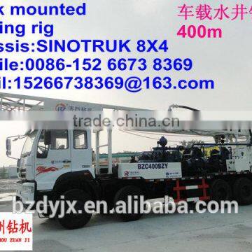 400m rotary truck mounted water well drilling rig suitalbe for Africa