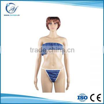 Sexy white nonwoven disposable bikini