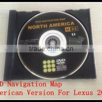 100% New Original Car DVD Navigation Map Lexus GS 350 2009 American Newest Version Original Box Packing