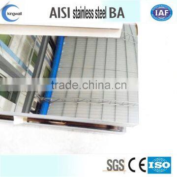 AISI 430/304/201 BA MIRROR HAIRLINE STAINLESS STEEL SHEET