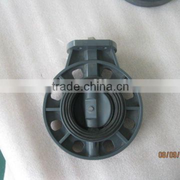 Wafer epdm seat upvc butterfly valve plastic manual valve