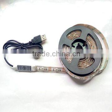 5V SMD5050 USB strip light kit usb controlled led strip light with mini in-line controller