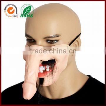 halloween party latex horror dick frankenstein human custom half face mask