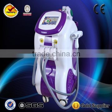 promotion multifunction e light ipl rf nd yag laser 4 in 1 for salon(CE ISO TUV BV)