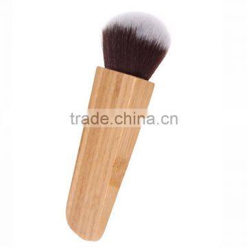 Big Promotion! Wholesale Good Quality 10pcs Bamboo Handle Cosmetics Kabuki Makeup Brush Set With Make up Brushes Cloth Bag ! photo-2