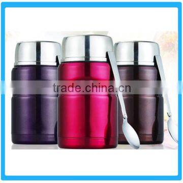 Freshness Keep Metal Bowl Vacuum Cup Portable Thermos Food Container